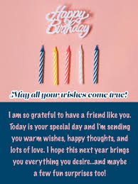 Birthday Note For Friend Wishful Thinking Happy Birthday Card For Friend Birthday Greeting Cards By Davia Happy Birthday Wishes Messages Birthday Cards For Friends Birthday Wishes Messages