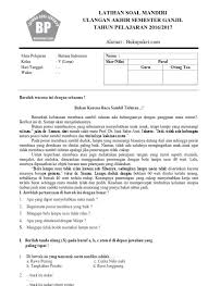 Sebagai informasi, teks pertama kakak tandai sebagai teks a, sedangkan teks kedua ditandai sebagai teks b. Latihan Soal Uas Bahasa Indonesia Kelas 2 Sd