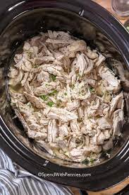 Cook for three hours and then add the vegetables. Crockpot Shredded Chicken Great Freezer Meal Spend With Pennies
