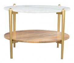 Miramar coffee table by zuo modern 701312. Zuo Mina White And Gold Coffee Table 101536 Modern Living London