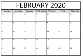 February 2020 Printable Blank Calendar Monthly Template In 2020 Free Printable Calendar Templates Calendar Printables Calendar Template