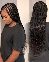 Black Box Braids With Color Tips Knotless Box Braids With Curly Ends I M So In Love With These Braids Box Braids Hairstyles For Black Women Box Braids Hairstyles Braided Hairstyles