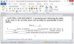 Maybe you would like to learn more about one of these? Free Last Will And Testament Template For Word