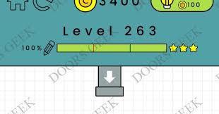 Your job is to draw a line to make the glass filled up with liquid and smile again! Happy Glass Level 263 Solution Doors Geek