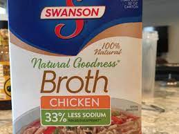 245 calories, 14g fat (4g saturated fat), 61mg cholesterol, 80mg sodium, 8g carbohydrate (4g sugars, 2g fiber), 21g protein. Natural Goodness Chicken Broth Nutrition Facts Eat This Much