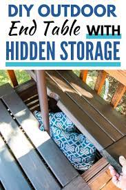 Diy Umbrella Stand Side Table Outdoor Umbrella Stand Outdoor End Tables Patio Umbrella Bases