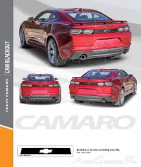 2019 Chevy Camaro Rear Decklid Blackout Decal Trunk Blackout Stripe Vinyl Graphics Kit