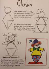 Clown Leren Tekenen Knutselen Clown Leer Tekenen Thema