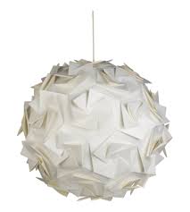 Aperture Ceiling Light Fitting White Wood Wax Hanglamp Papier