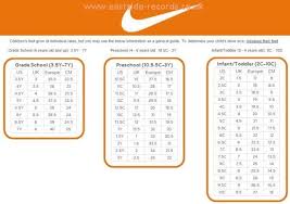 Nike Girls Shoes Size Chart Eastside Records Co Uk