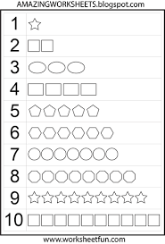 number chart 1 10 math worksheets preschool worksheets