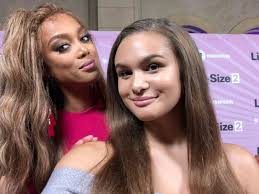 Miss Lela Brown is at Freeform's Life Size 2 premiere with the legendary  Tyra Banks!