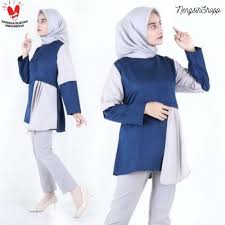 Model baju atasan blouse wanita muslim simple terbaru. Jual Blouse Wanita Lengan Panjang Fashion Muslim Baju Atasan Wanita Terbaru Karina Blouse Murah Juni 2021 Blibli