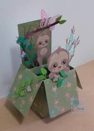 Find & download free graphic resources for greeting cards. Personalised Sloth And Butterfly Pop Up Box Greetings Card Etsy Greeting Cards Handmade Birthday Greeting Cards Handmade Pop Up Box Cards