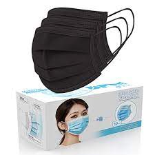 Reviews For 50 Pcs Black Disposable Face Masks 3ply Filter Earloop Mouth Cover Bestviewsreviews