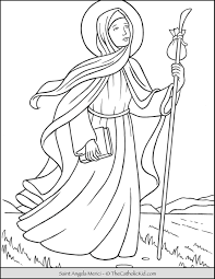 Saint Angela Merici Coloring Page Thecatholickid Com St Angela Merici Coloring Pages Saint Coloring
