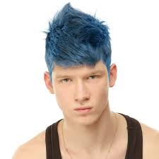 Guys Blue Hair Mens Hair Colour Hair Color Trends Men Hair Color