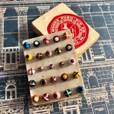 Shop with afterpay on eligible items. 25pcs Vintage Painted Tacks Moore Map Tacks Gorgeous Colors Push Pins Thumb Tacks On Display Card Old Stationery Supply Lot Display Cards Stationery Supplies Hand Painted