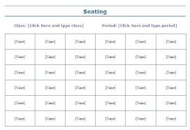 16 Qualified Seating Chart For School
