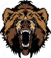Grizzly Bear Mascot Head Vector Graphic Grizzly Bear Tattoos Bear Face Drawing Bear Tattoos