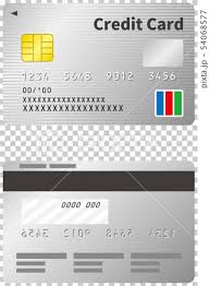 Cash back credit cards allow you to earn points when you make a purchase. Credit Card Image Illustration Silver Front Stock Illustration 54068577 Pixta