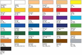 Fw Acrylic Ink Color Chart Floquil Paints Chart Enamel Paint