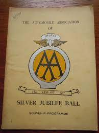 1957 Malaysia Malaya Automobile Association Silver Jubilee Ball Programme Aam Car Accessories Car Club Club Badge