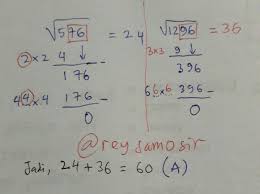 Meskipun ada beberapa sumber lain yang menyatakan ia merupakan sebuah pernyataan yang perlu dibuktikan. Hasil Penjumlahan Dari 576 1 296 Adalah A 60 B 56 C 50 D 46 Secepatnya Jabannya Brainly Co Id