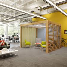 Cohesive total design of an open concept clinic. 7 Hot Desk Ideas Hot Desk Office Design Office Pods