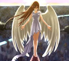 Anime Angel With Black And White Wings Anime Angels And Demons In 2020 Anime Angel Anime Angel Girl Anime People