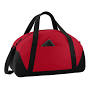 Expandable gym duffel with quick-access pockets from totebagfactory.com