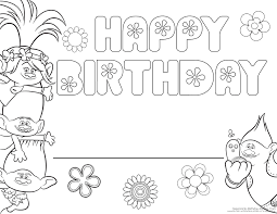June 10, 2021 by coloring. Trolls Birthday Coloring Pages Coloring And Drawing