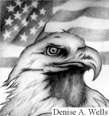 This tattoo is ideal for those who consider. Eagle And American Flag Tattoo Design By Denise A Wells Flickr