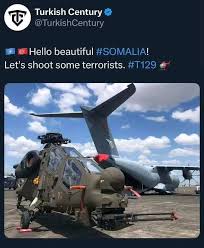 Turkey 🇹🇷 has once again donated today T129 ATAK helicopters to Somalia 🇸🇴, which will soon support the Somali National Army against Al-Shabaab. These helicopters are equipped with advanced weaponry and electronic