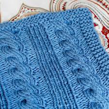 Woven cable headband free knitting pattern. Cables And Columns Free Knit Blanket Pattern Petals To Picots