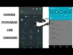 You can only drag the notification bar down in portrait/landscape. Samsung S9 Statusbar Install In Any Android Phone Youtube