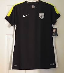 Black And Gold Nike Soccer Jersey New Nike Team Usa National Team Soccer Game Training Jersey Womens 687434 Black Nike Usa Soccer Jerseys Usa National Team Nike Women New Nike
