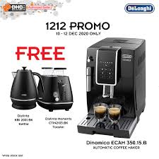 Delonghi coffee machine dinamica manualidades para el 15. Free Toaster Kettle Delonghi Dinamica Ecam350 15 B Fully Automatic Espresso Coffee Machine Bean Shopee Malaysia