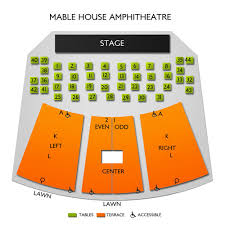 Mable House Amphitheatre 2019 Seating Chart