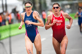 Triathlon is an endurance sport that combines swimming, road cycling and distance running, performed in that order. Datei Triathlon At The 2016 Summer Olympics 02 Jpg Wikipedia