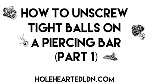 As a body piercer, these are my top tips and tricks to take off and put on the balls of your piercing jewelry. How To Unscrew Tight Balls On A Helix Cartilage Piercing How To Remove Cartilage Helix Piercing Youtube
