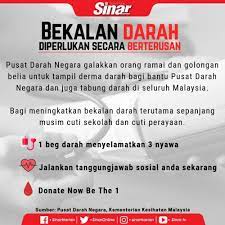 Pada beberapa orang dengan masalah kesehatan. Jom Kita Derma Darah