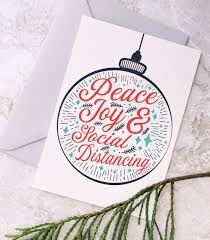 Peace Joy Social Distancing Printable Christmas Card Etsy In 2021 Christmas Card Sayings Christmas Cards Free Christmas Card Template