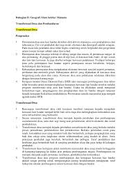Peta konsep merupakan suatu bagan skematik untuk menggambarkan suatu pengertian konseptual seseorang. Geografi Stpm Bahagian B Transformasi Desa Dan Pembandaran