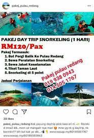 Nak tanya, kalau pergi pulau redang tanpa pakej ada ke. Facebook