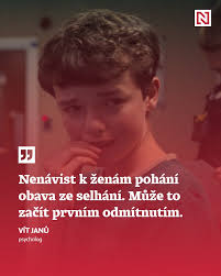 https://denikn.cz/1705647/ „Nenávist k ženám pohání obava ze selhání.“  Psycholog Vít Janů o tom, proč dnes chlapci zápasí s toxickou maskulinitou.