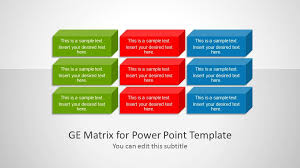 Ge Matrix For Powerpoint