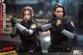 BROTOYS LR006 1/12 Jill Clair Cool Girl Action Figure Resident Evil Game  Apocalyptic Crisis 6" Full Set Female Soldier Model