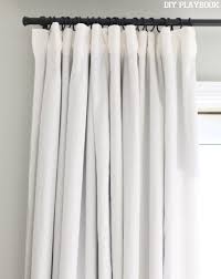 Bedroom Black And White Blackout Curtains How To Make No Sew Black Out Curtains The Diy Playbook White Blackout Curtains Diy Curtains Curtains