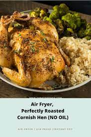 Air Fryer Roasted Cornish Hens Fork To Spoon Recipe In 2020 Roasted Cornish Hen Air Fryer Dinner Recipes Cornish Hens